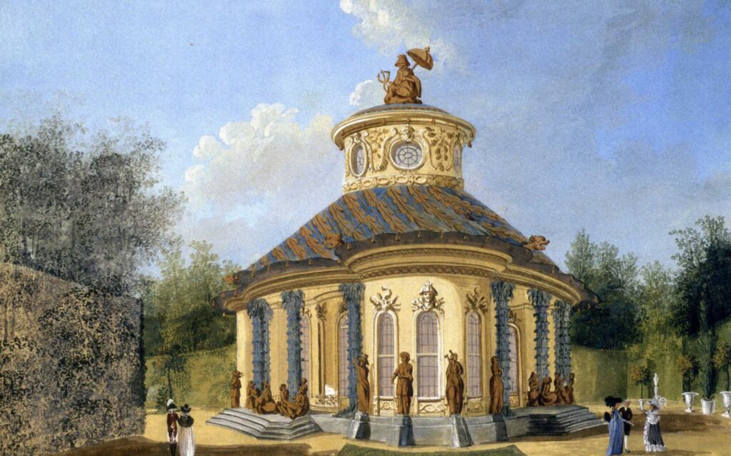 Johann Friedrich Nagel, Das Chinesische Haus zu Sanssouci, około 1790 roku.