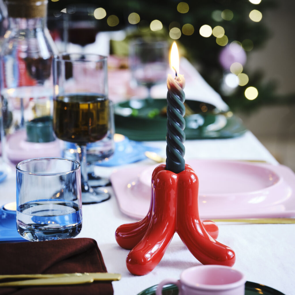 Oryginalny świecznik z linii VINTERFINT autorstwa Gustafa Westmana dla IKEA.